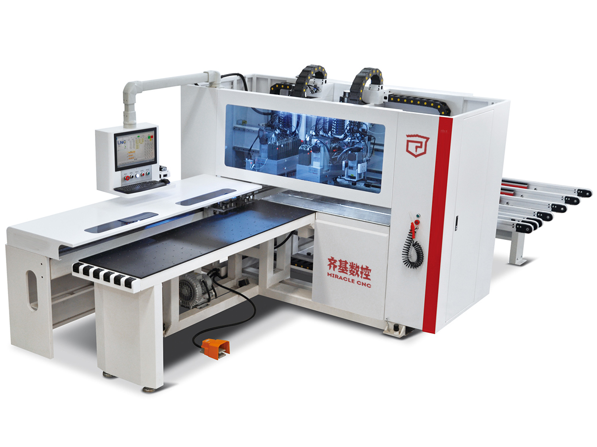 MHD-2812S CNC  Six-sided Double Bags Drilling & Milling 